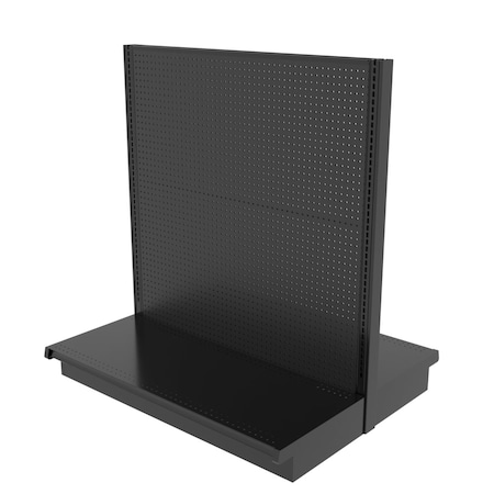 Lozier Shelving Double-Sided Starter Unit, Black 48W 54H 47D P452T-ST